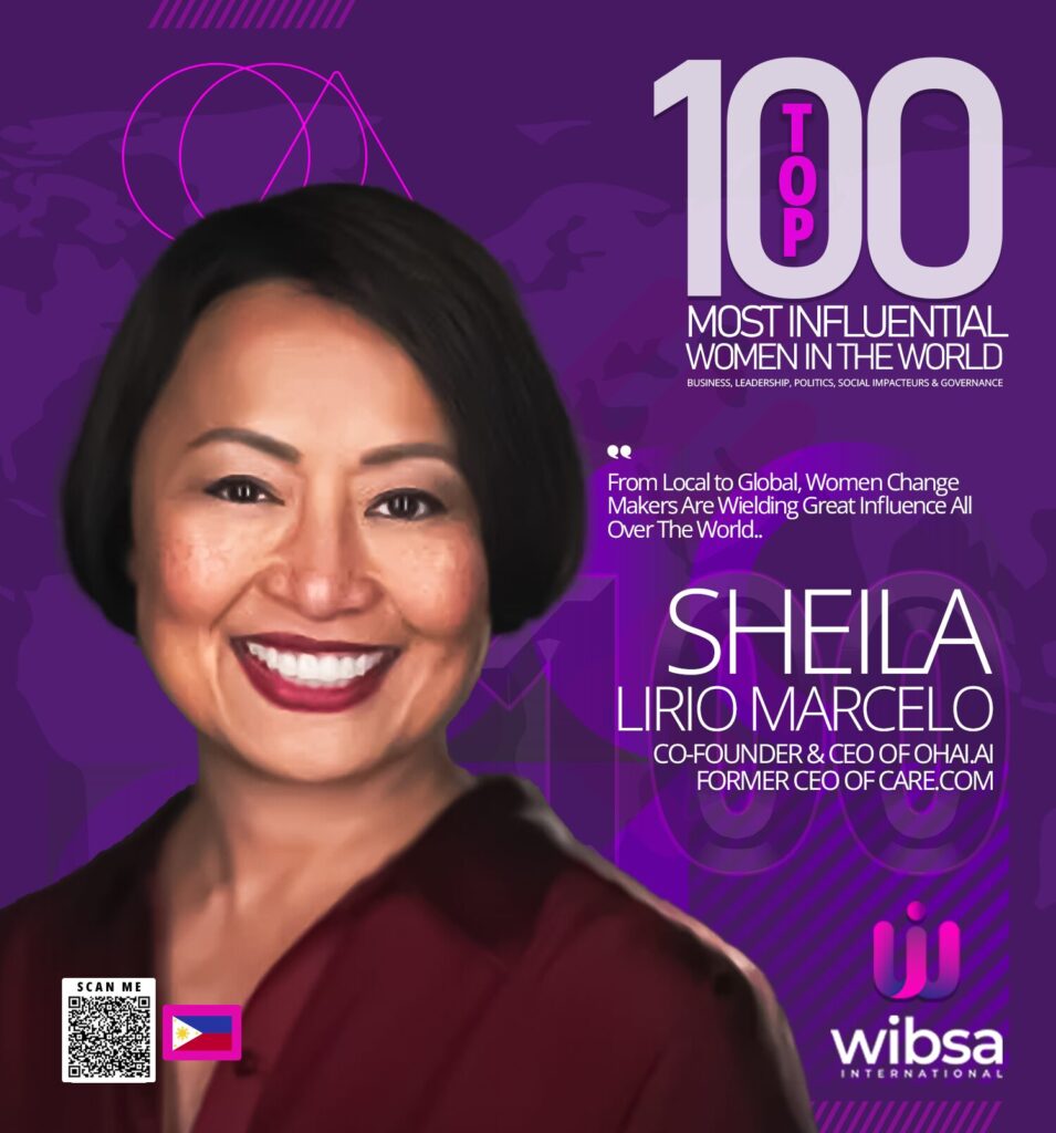 Sheila Lirio Marcelo, a Filipino-American entrepreneur, philanthropist and advocate for caregiving